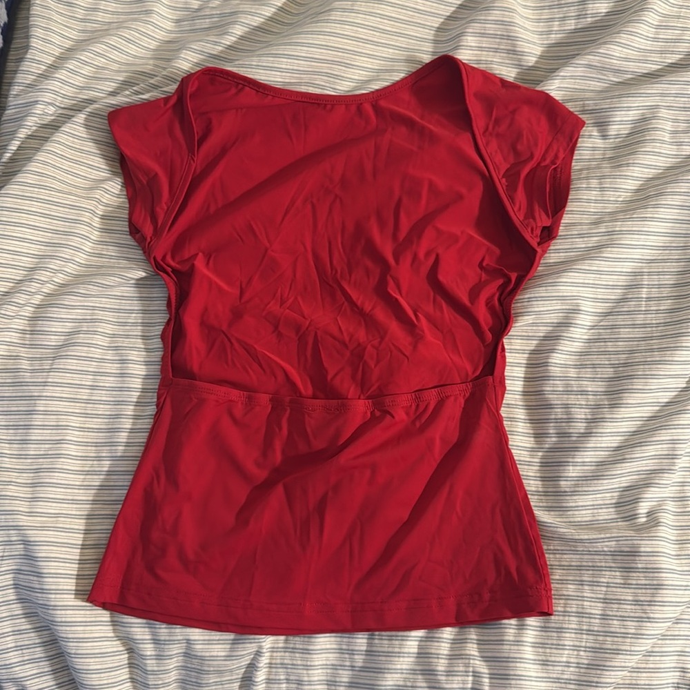 Princess Polly red backless top